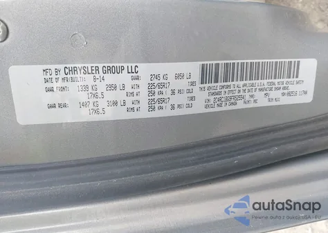 2015 Chrysler Town & Country Touring из США, поврежденный, VIN 2C4RC1BG9FR525541